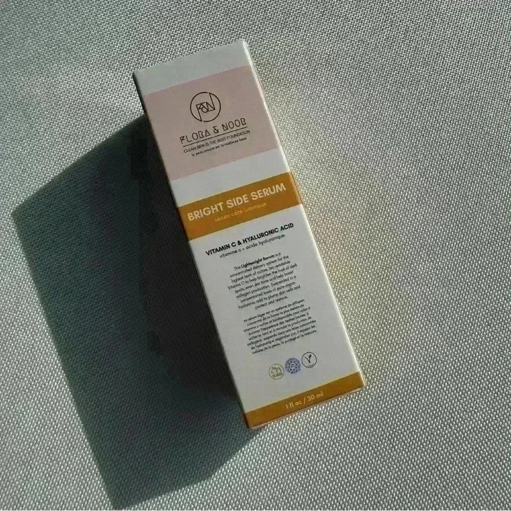 NWT Flora & Noor Bright Side Serum - Vitamin C Serum + Hyaluronic Acid